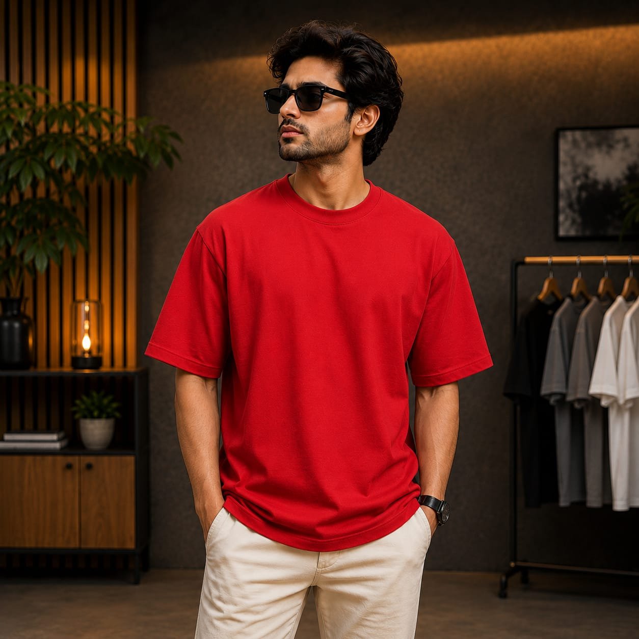 Oversized T-shirt (Red)