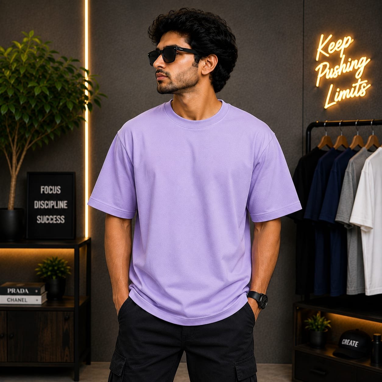 Oversized T-shirt (Lavender)