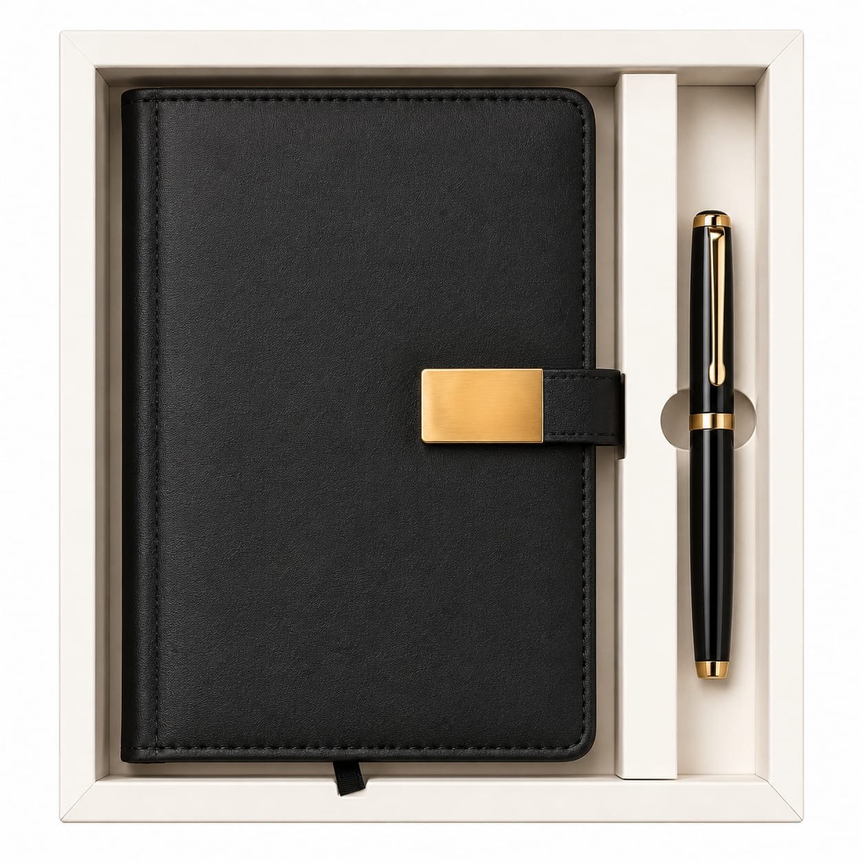 Premium NOTEBOOK & Pen Gift Set (Black)