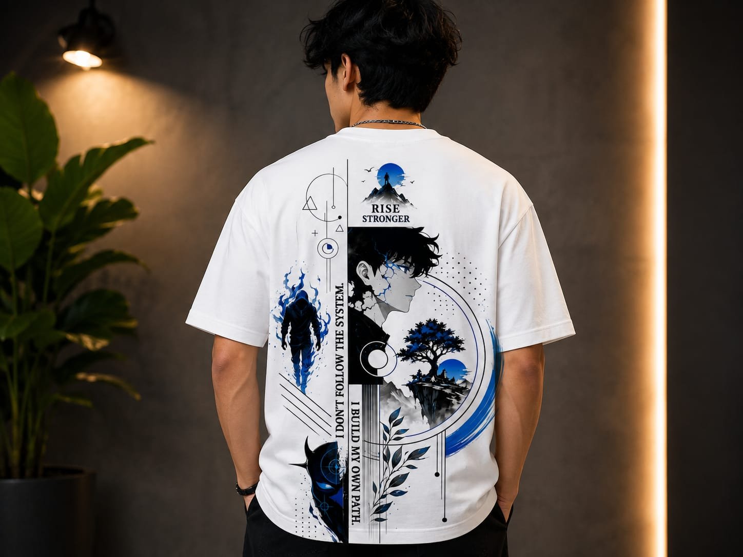 Rise Stronger – Premium Oversized T-Shirt (white)
