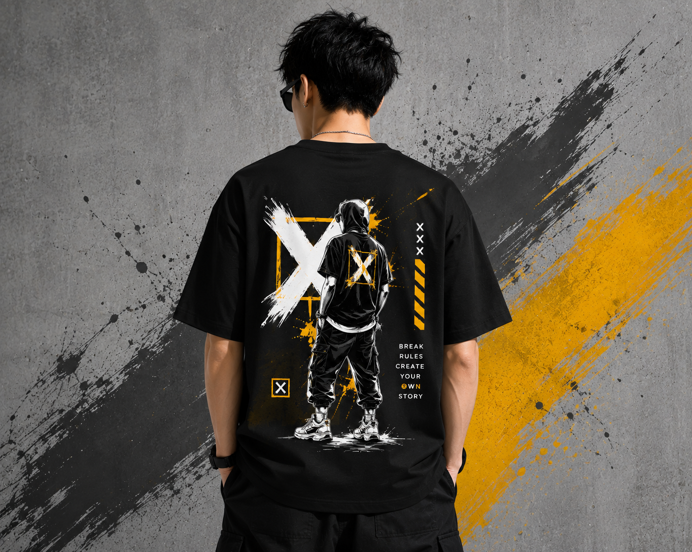 Urban X Streetwear Oversize T-Shirt (Black)